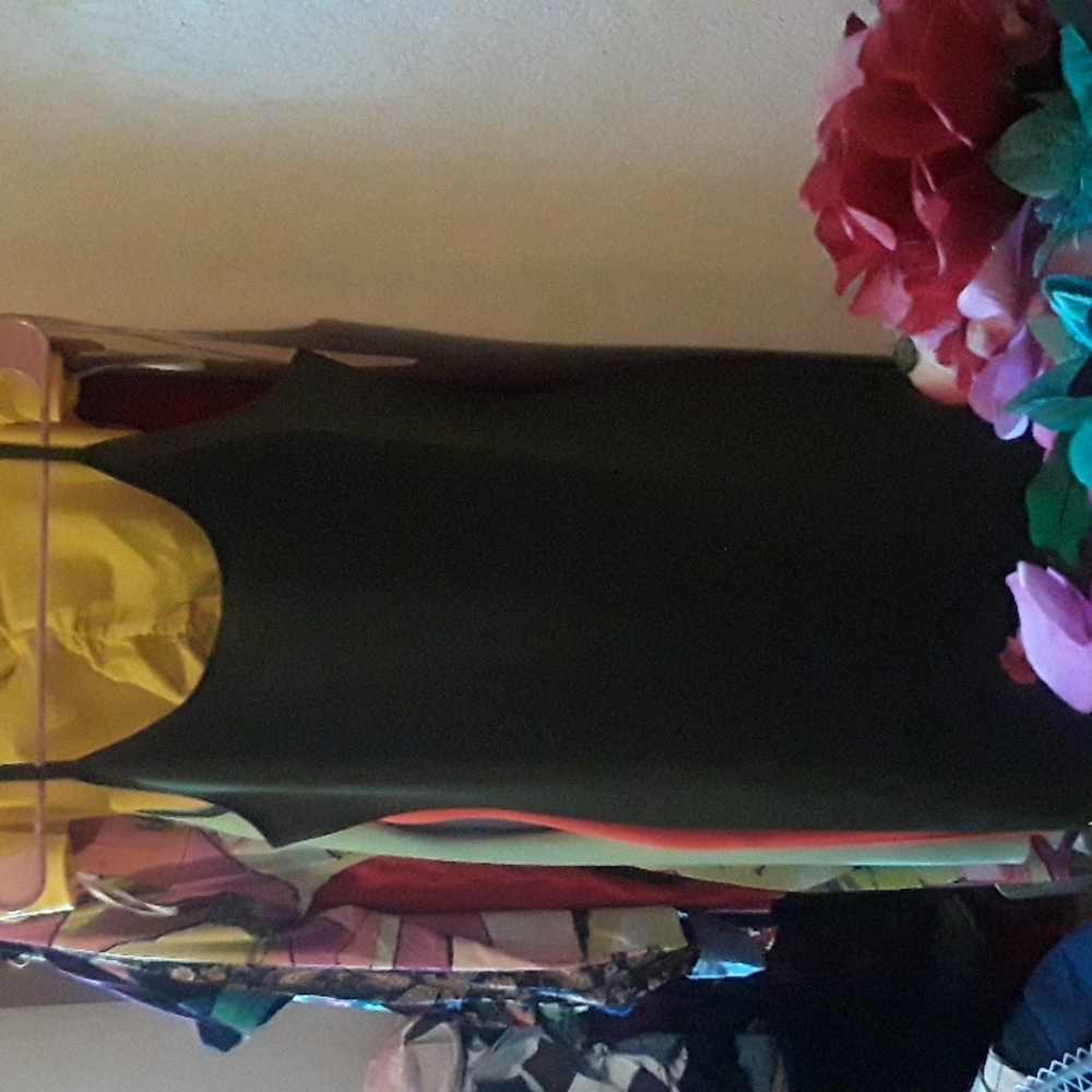 Rainbow army green tunic